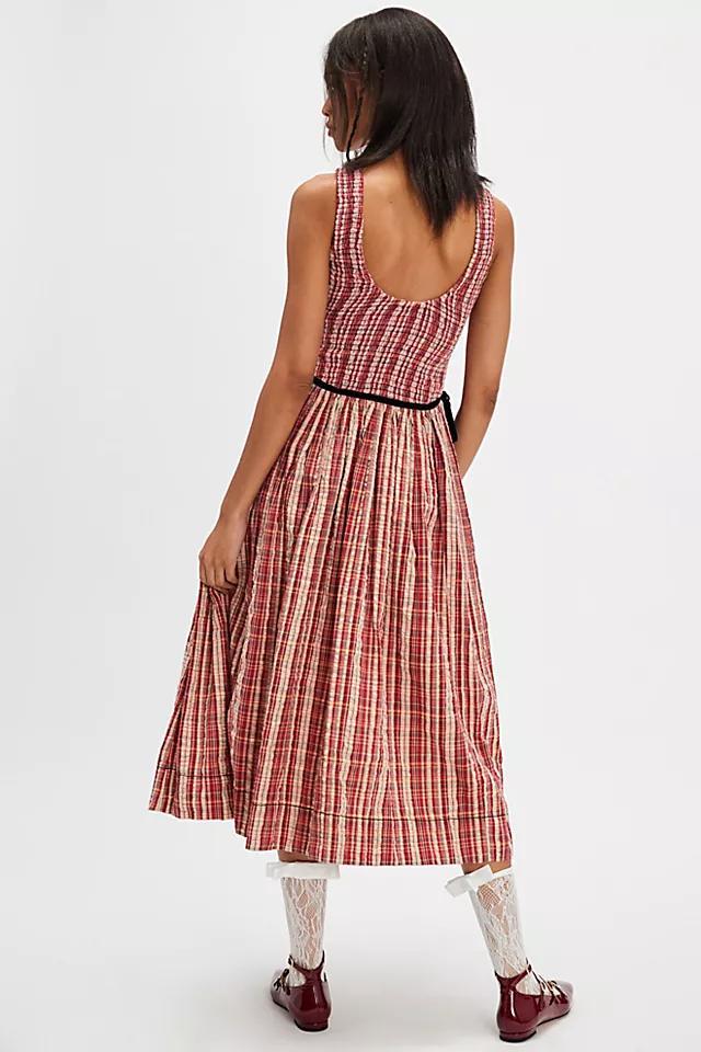 Nightingale Plaid Midi Dress Product Image