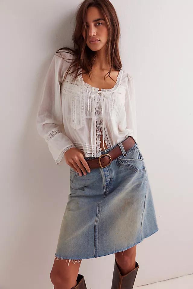 We The Free Suzy Denim Midi Skirt Product Image