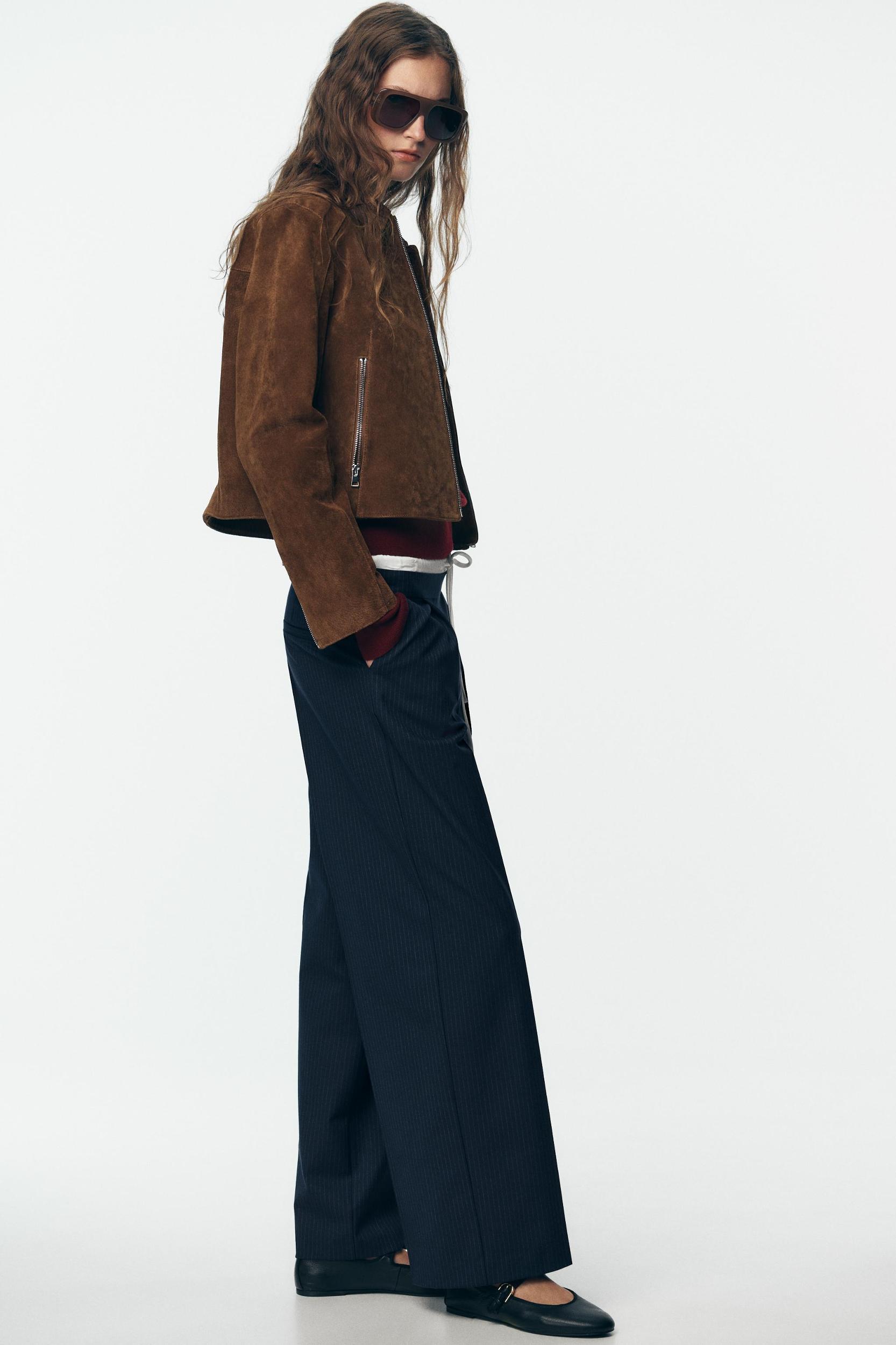 DOUBLE WAIST WIDE LEG PANTS Product Image