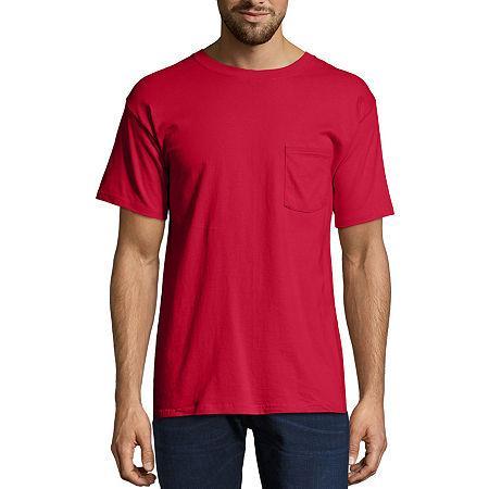 Men's Hanes® Beefy-T 2-Pack Pocket T-Shirt, Size: XL, Blue Product Image