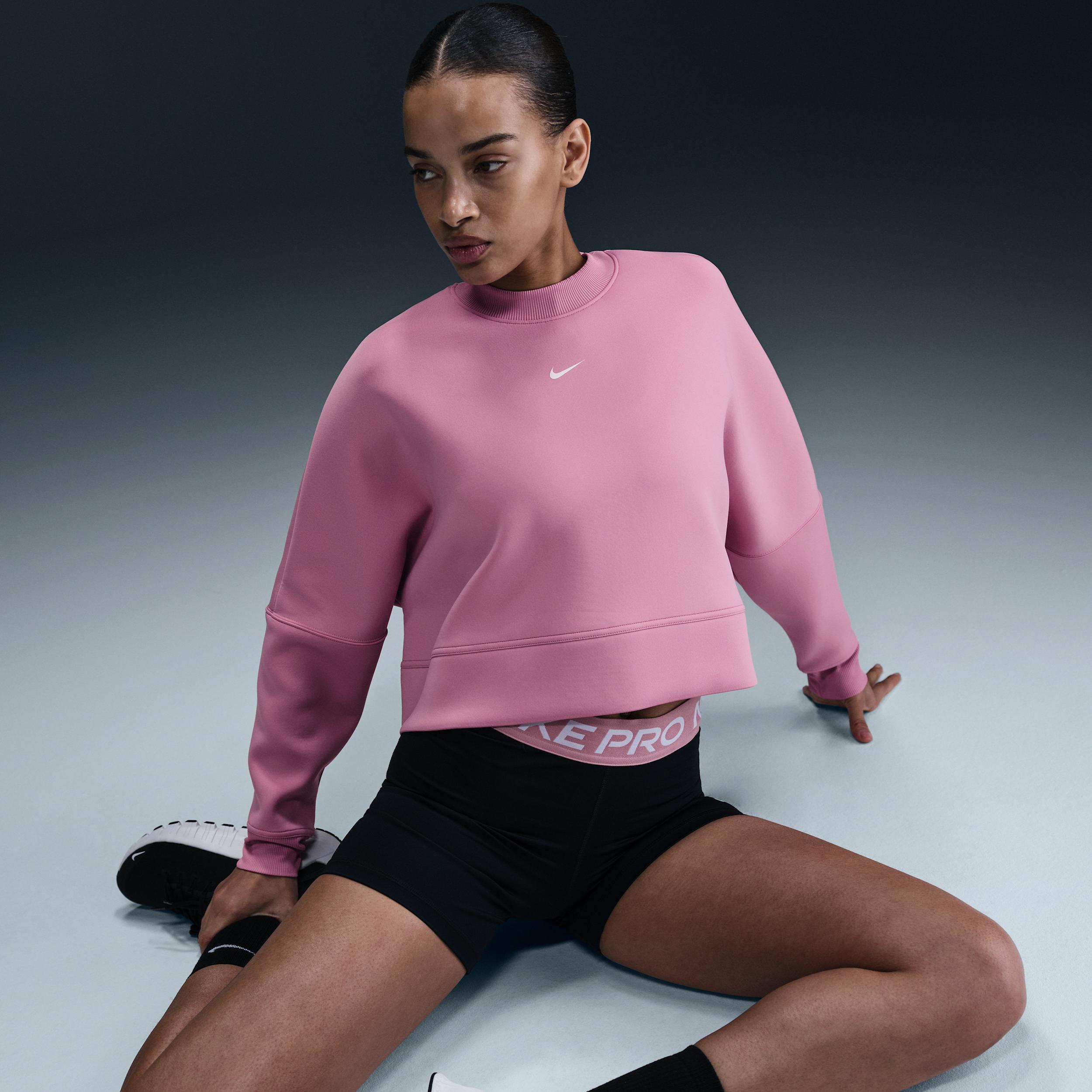 Nike Prima Women's Dri-FIT Oversized Crew-Neck Cropped Top Product Image