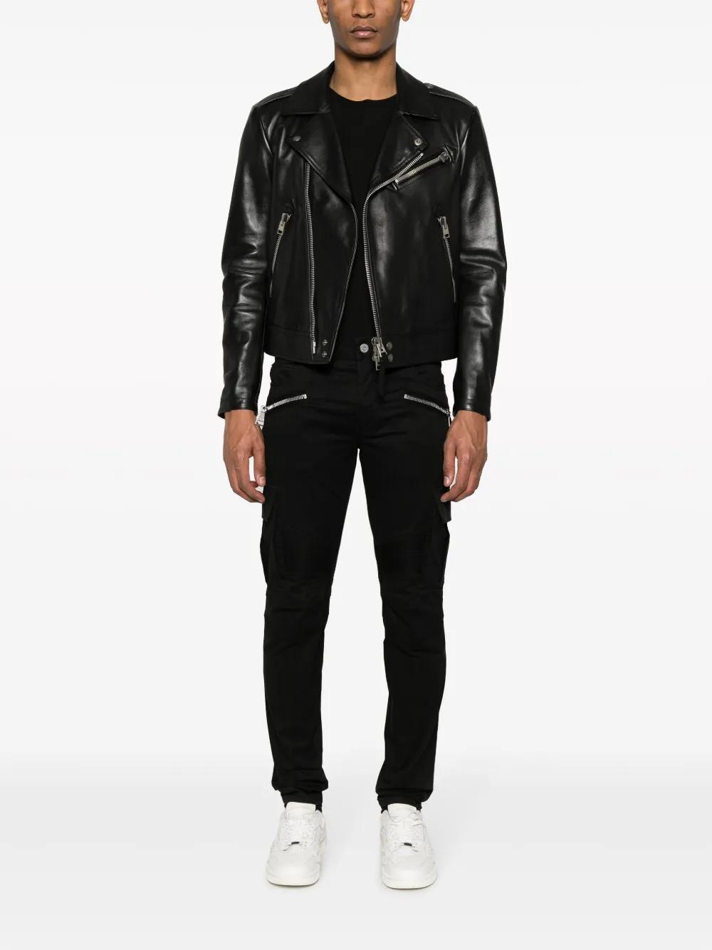 cargo-pockets stretch-cotton trousers Product Image