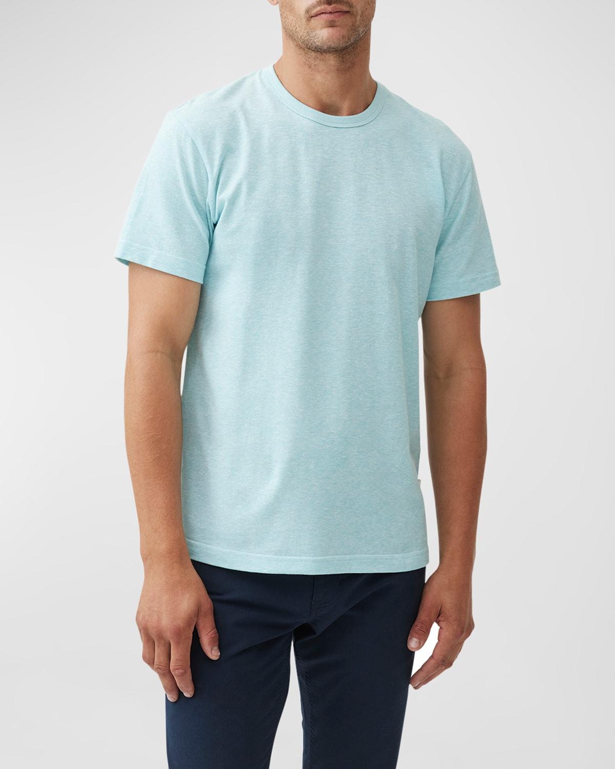 Mens Linen-Blend Crewneck T-Shirt Product Image