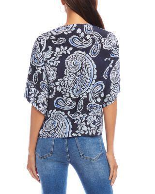 Flutter Sleeve Tie Front Top Product Image