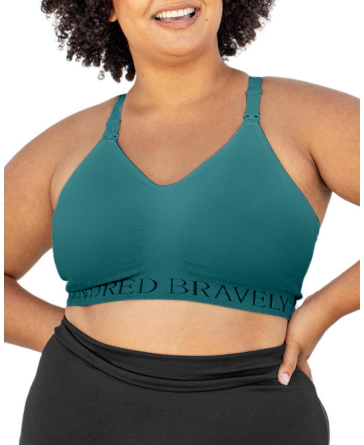 Kindred Bravely Women's Sublime Sports Pumping + Nursing Hands-Free Bra - Ombre Purple 1X: Light Support, Racerback Product Image