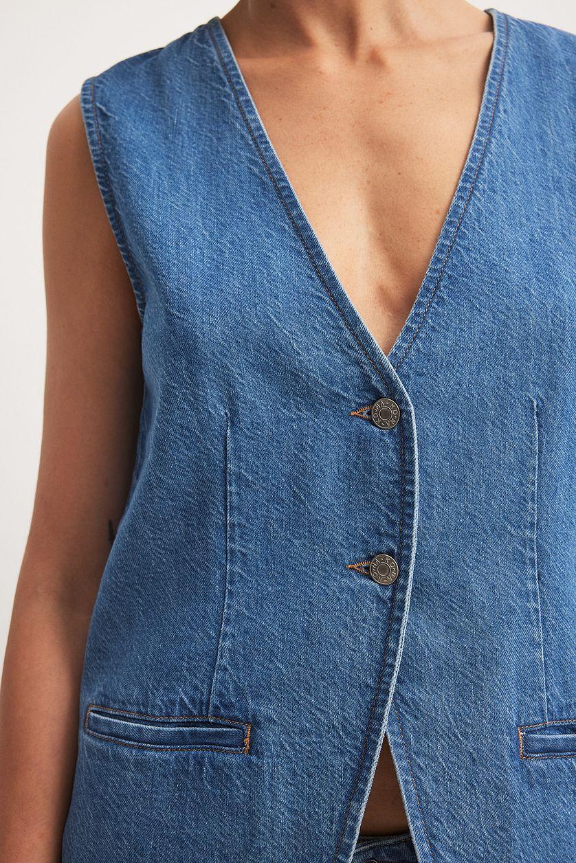 Soft Denim Vest Product Image