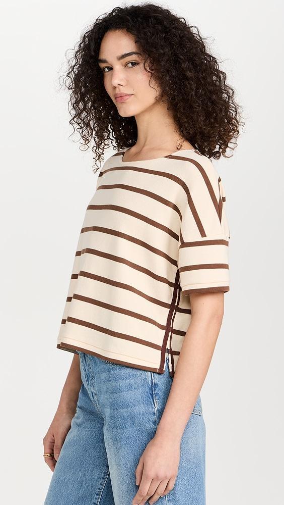 La Ligne Short Sleeve Breton Tee | Shopbop Product Image