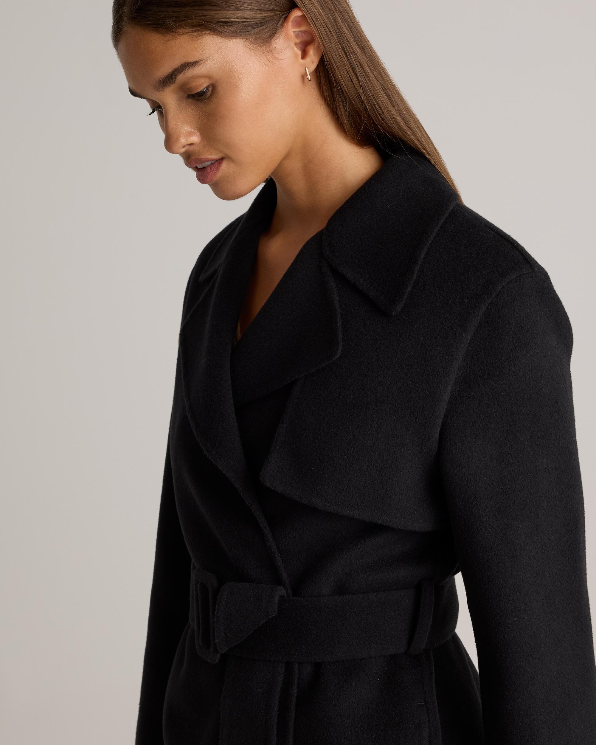 Quince | Women's Double-Faced Merino Wool Trench Coat Wool/Nylon Product Image