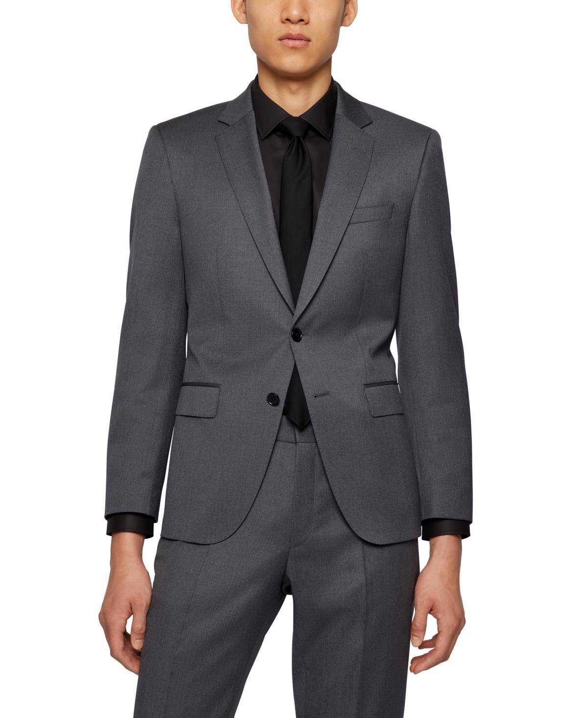 Mens Single-Breasted Jacket in Virgin-Wool Serge Product Image