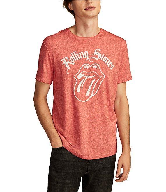Lucky Brand Rolling Stones Tongue Short Sleeve Graphic T-Shirt Product Image