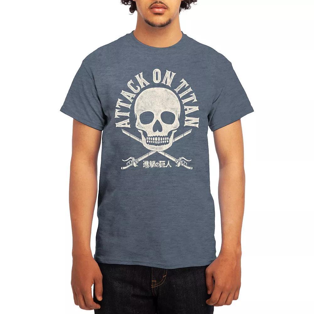 Men's Attack on Titan Punk Scout Crest Graphic Tee, Size: Medium, Green Product Image