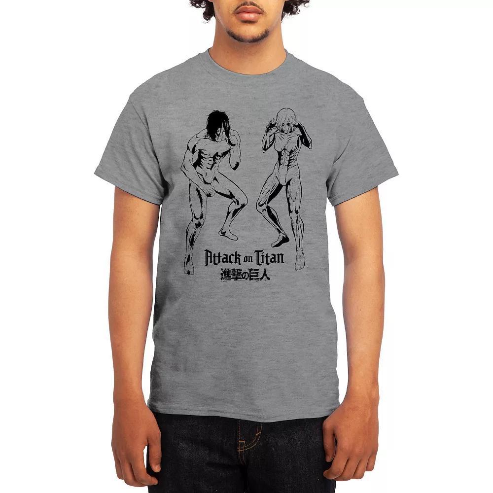 Men's Attack on Titan Sketch Design Group Tee, Boy's, Size: XXL, Lt Blue Product Image