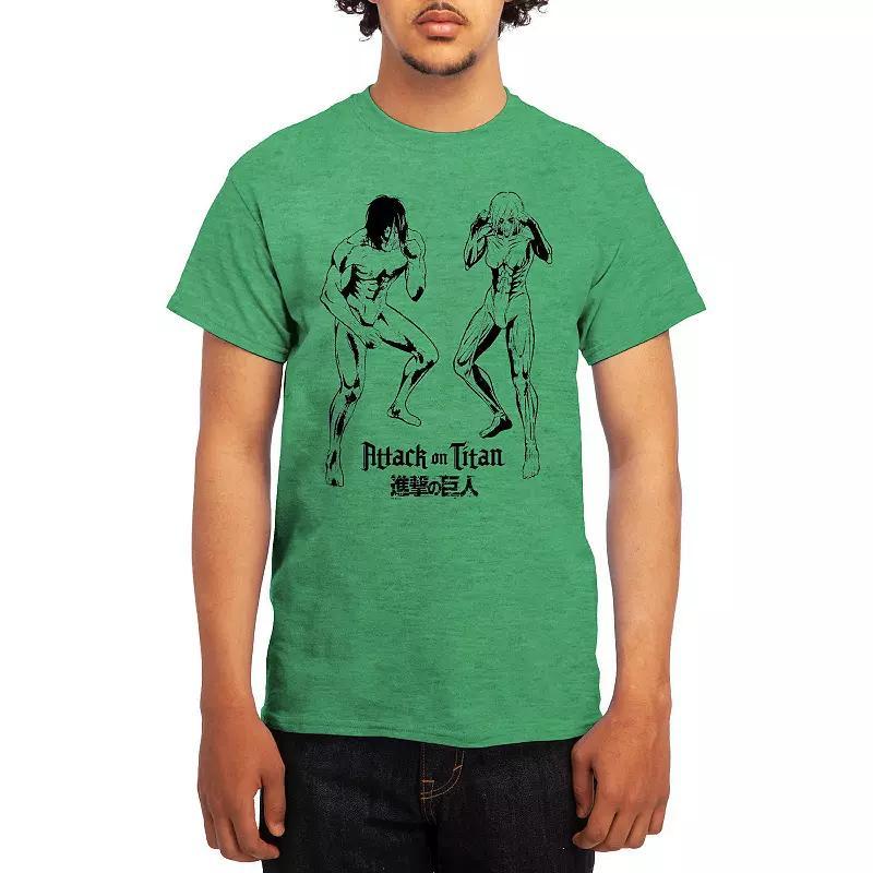 Men's Attack on Titan Sketch Design Group Tee, Boy's, Size: XXL, Lt Blue Product Image