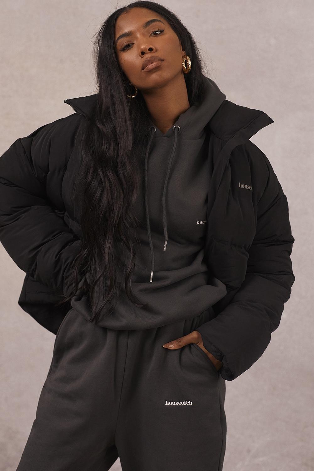 Hero Ink Oversized C Shape Puffer Jacket Product Image