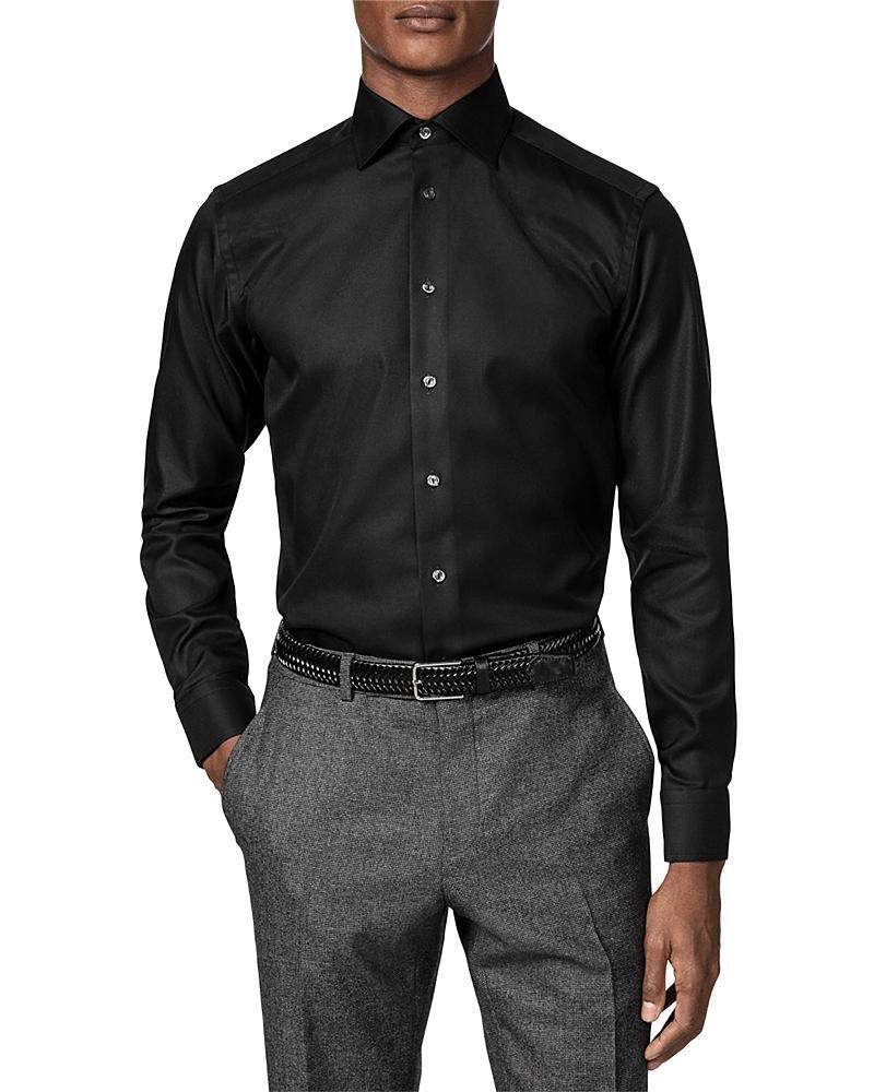 Eton Slim Fit Diagonal Weave Shirt Product Image