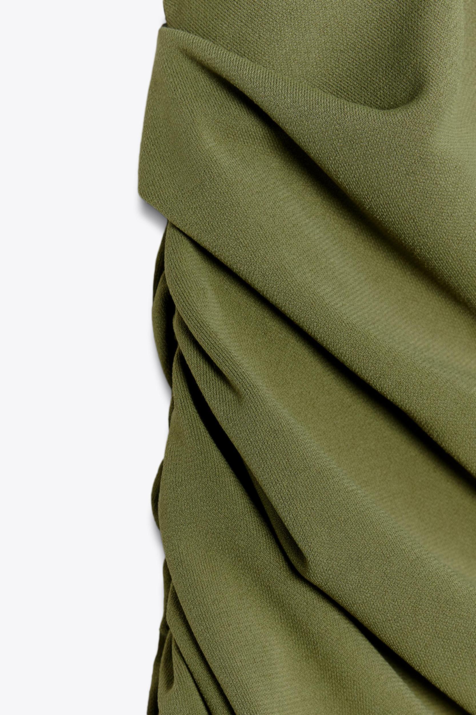 RUCHED MIDI DRESS Product Image