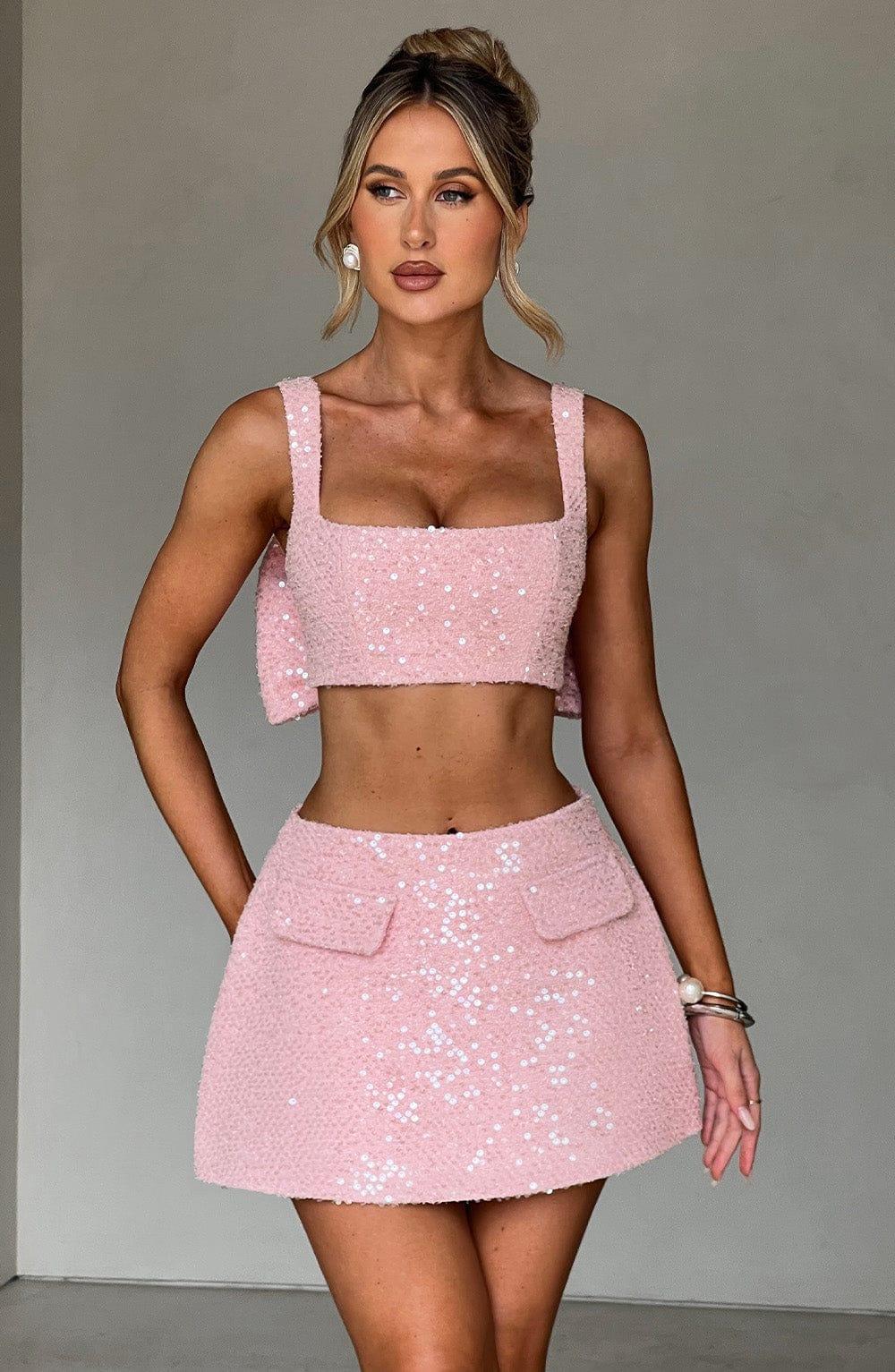 Kiri Mini Skirt - Blush Product Image