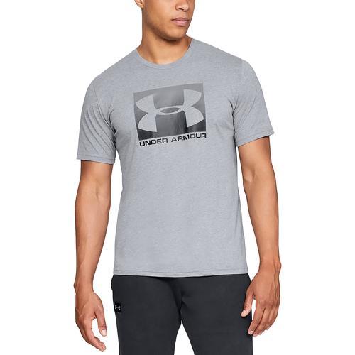 Under Armour Mens Under Armour Boxed Sportstyle Short Sleeve T-Shirt - Mens Black/Graphite Product Image