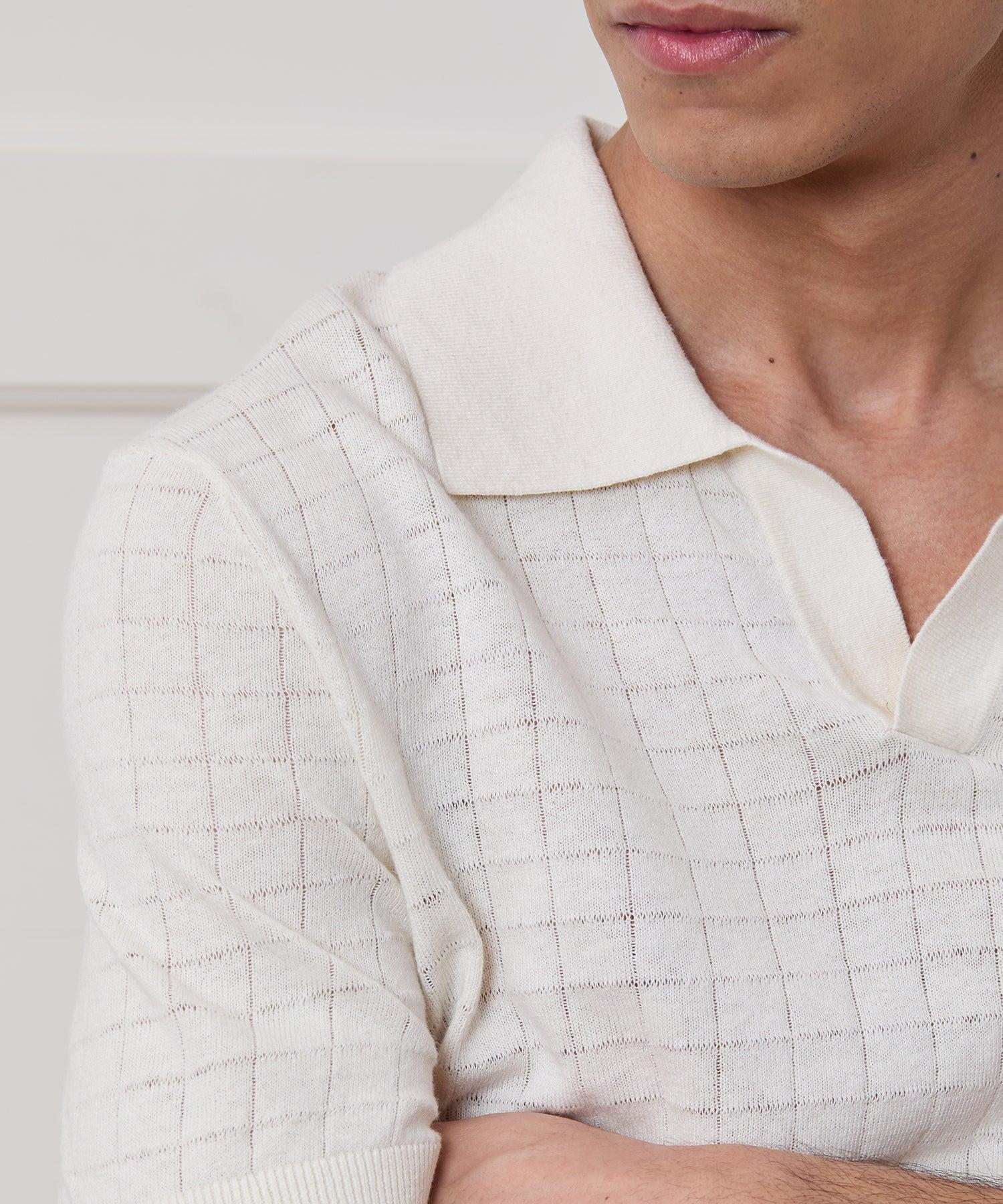 Linen Montauk Sweater Polo Product Image