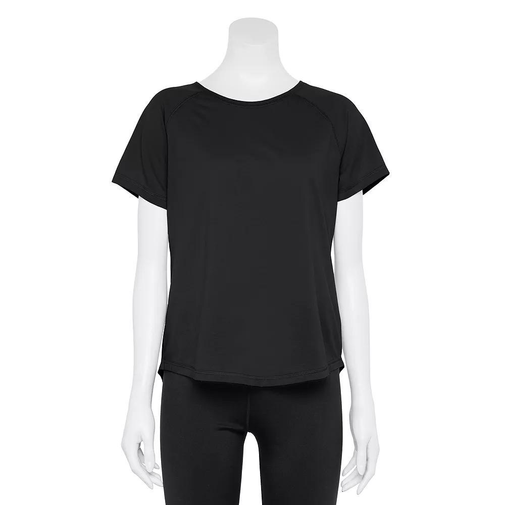 Petite Tek Gear® Core Raglan Tee, Women's, Size: XXL Petite, Smokey Grey Product Image