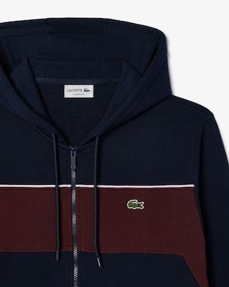 Men's Zip-Up Colorblock Hoodie Product Image