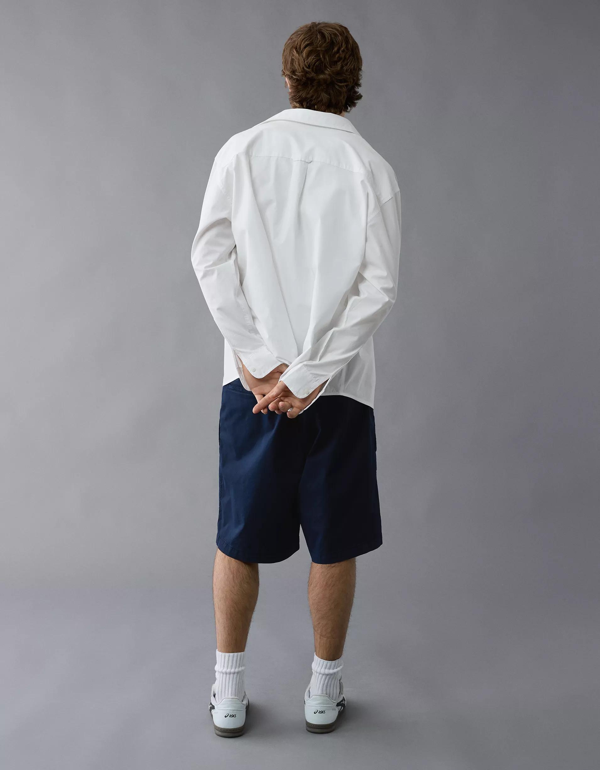 AE Everyday Poplin Button-Up Shirt Product Image