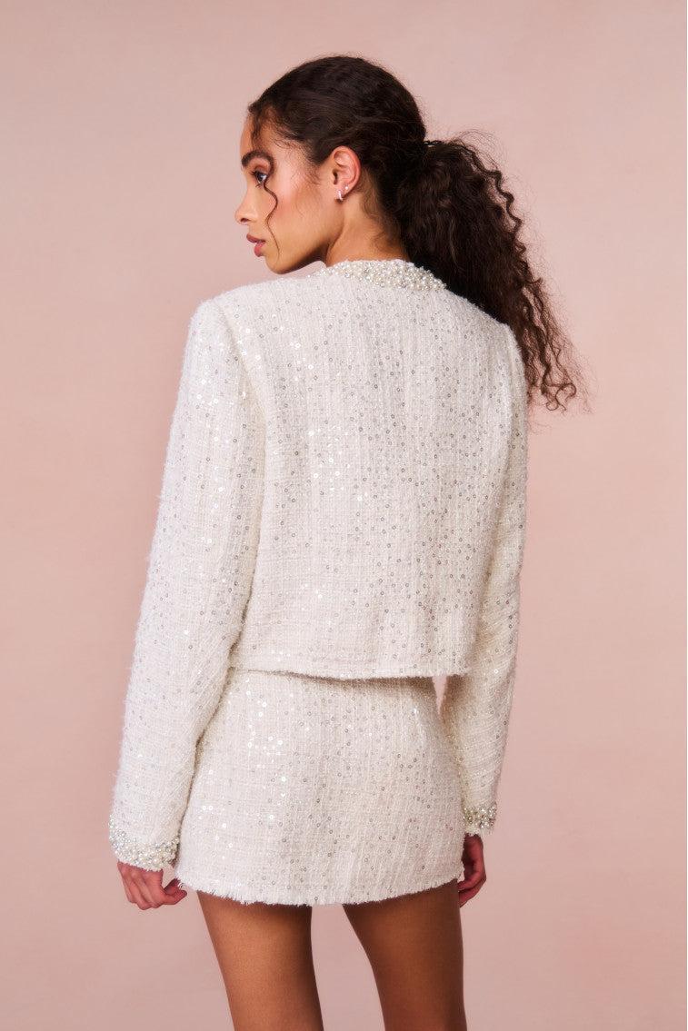 Vintra Embellished Tweed Jacket Product Image