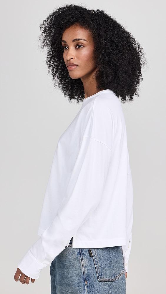 ATM Anthony Thomas Melillo Heavyweight Jersey Mixed Media Top | Shopbop Product Image