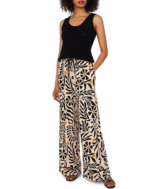 1. STATE Printed Drawstring Wide Leg Pants Product Image