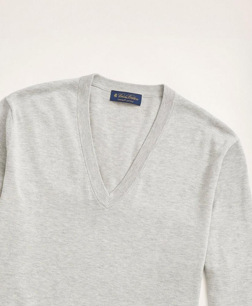 Supima® Cotton V-Neck Sweater Product Image