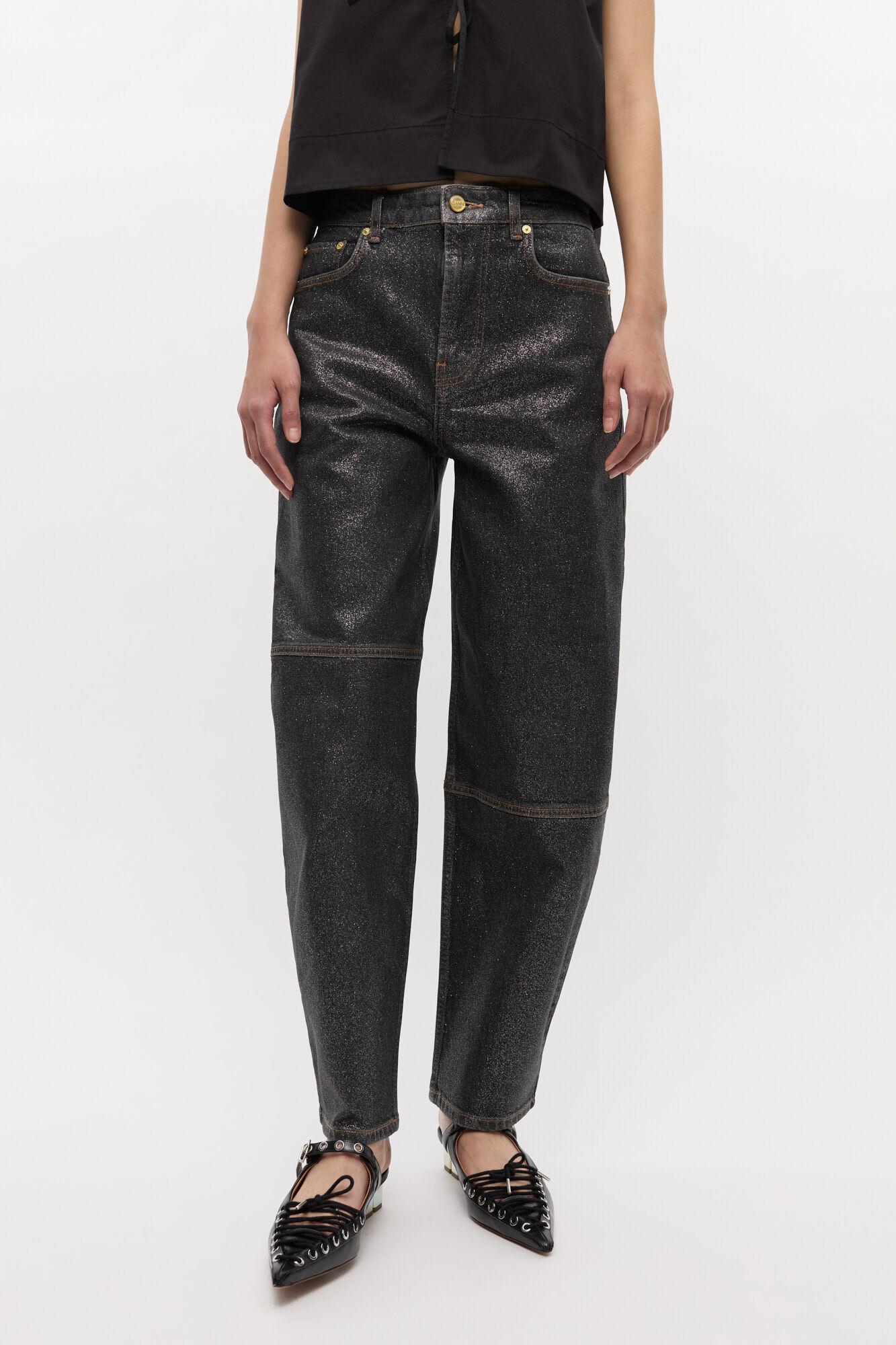 Shimmery Foil Stary Jeans Product Image