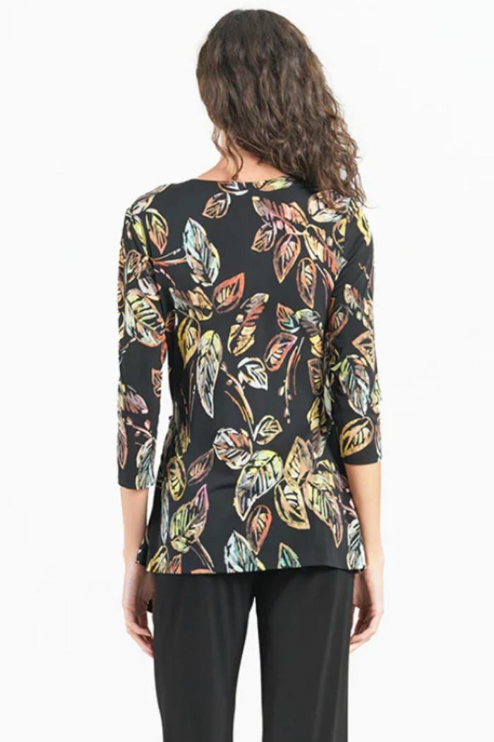 Surplice Faux Wrap Side Tie Tunic Product Image