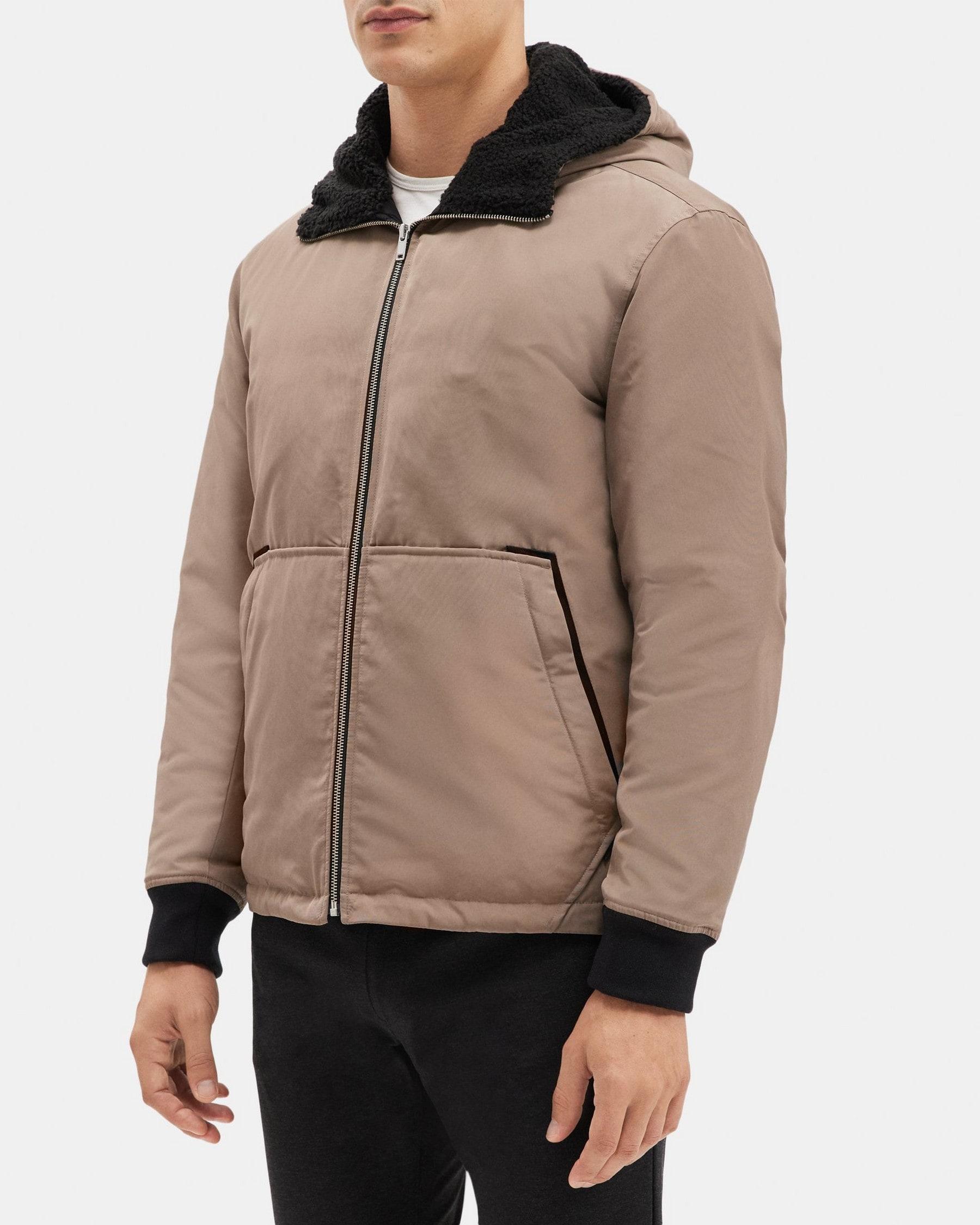 Hooded Puffer Jacket in Polyester Product Image