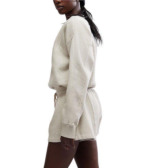 FP Movement Intercept V-Neckline Long Sleeve Drawstring Waist Romper Product Image