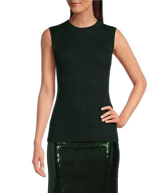 Hugo Boss Fusoni Woven Mock Neck Sleeveless Top Product Image