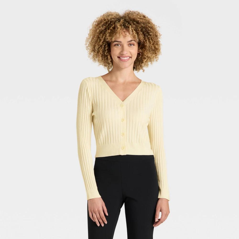 Women's Button-Front Cardigan - A New Day™ Product Image