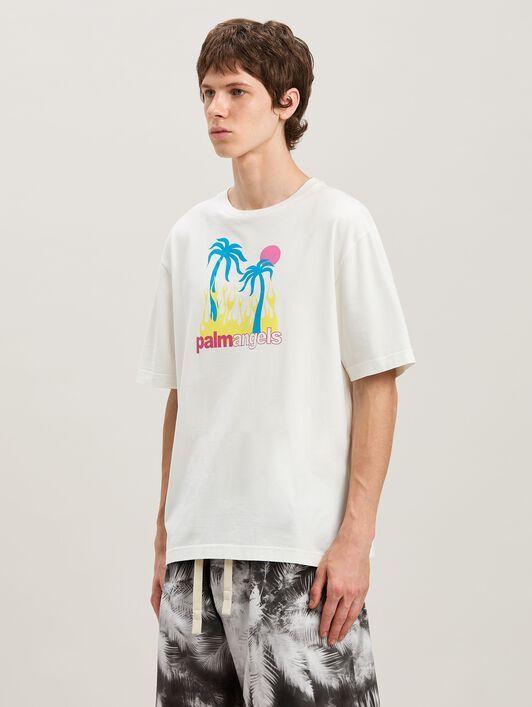 BURNING OASI SLIM TEE OFF WHITE - MULTIC Product Image