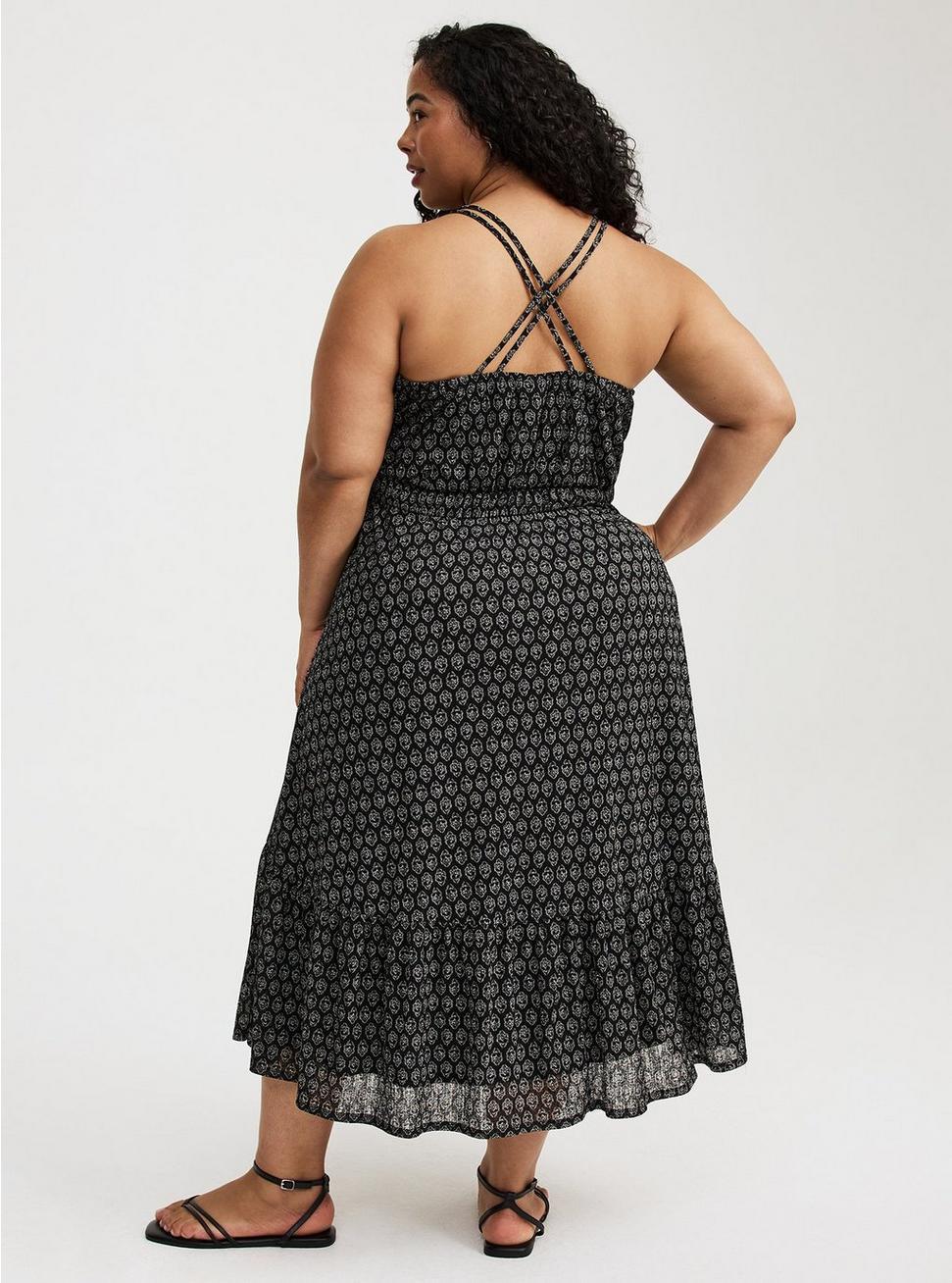 Strappy Tea Length Dress Product Image