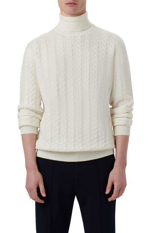 Mens Wool-Blend Turtleneck Sweater Product Image
