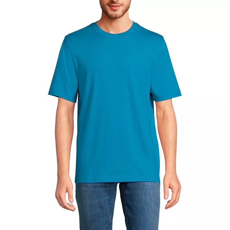 Men's Lands' End Super-T Short Sleeve T-Shirt, Size: Large, Rich Red Product Image