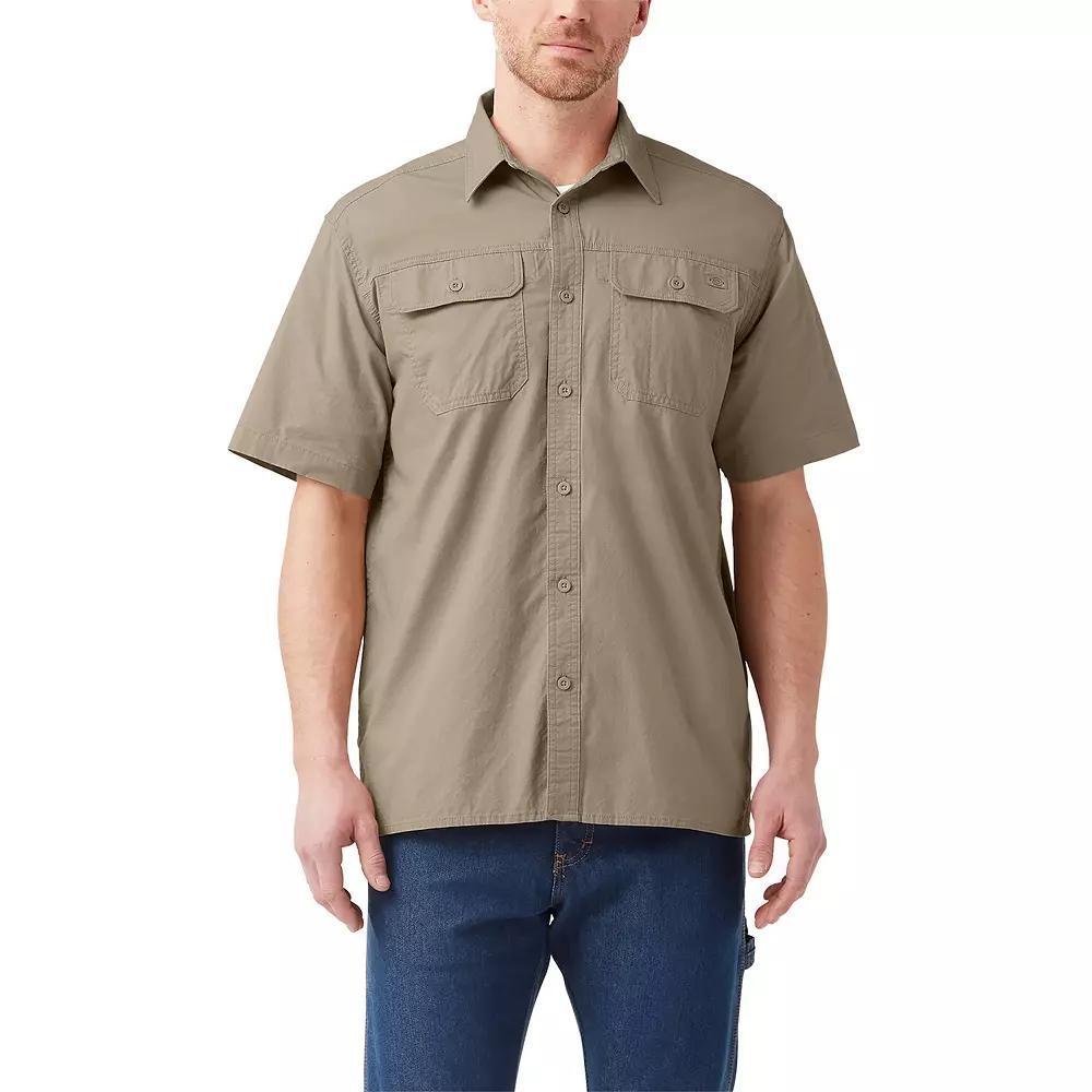 Men's Dickies Ripstop Shirt, Size: XXL, Rinsed Black Product Image
