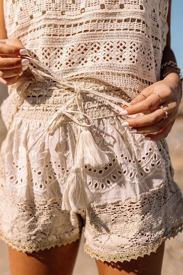 Cabana Love Eyelet Shorts Product Image