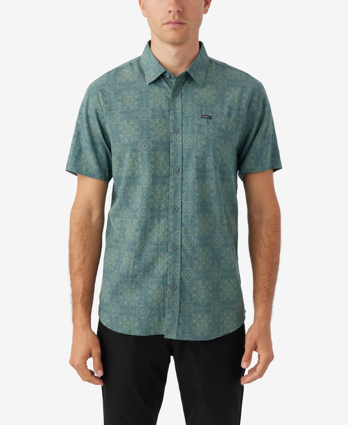 ONeill Mens Oasis Standard-Fit Botanical-Print Button-Down Shirt Product Image