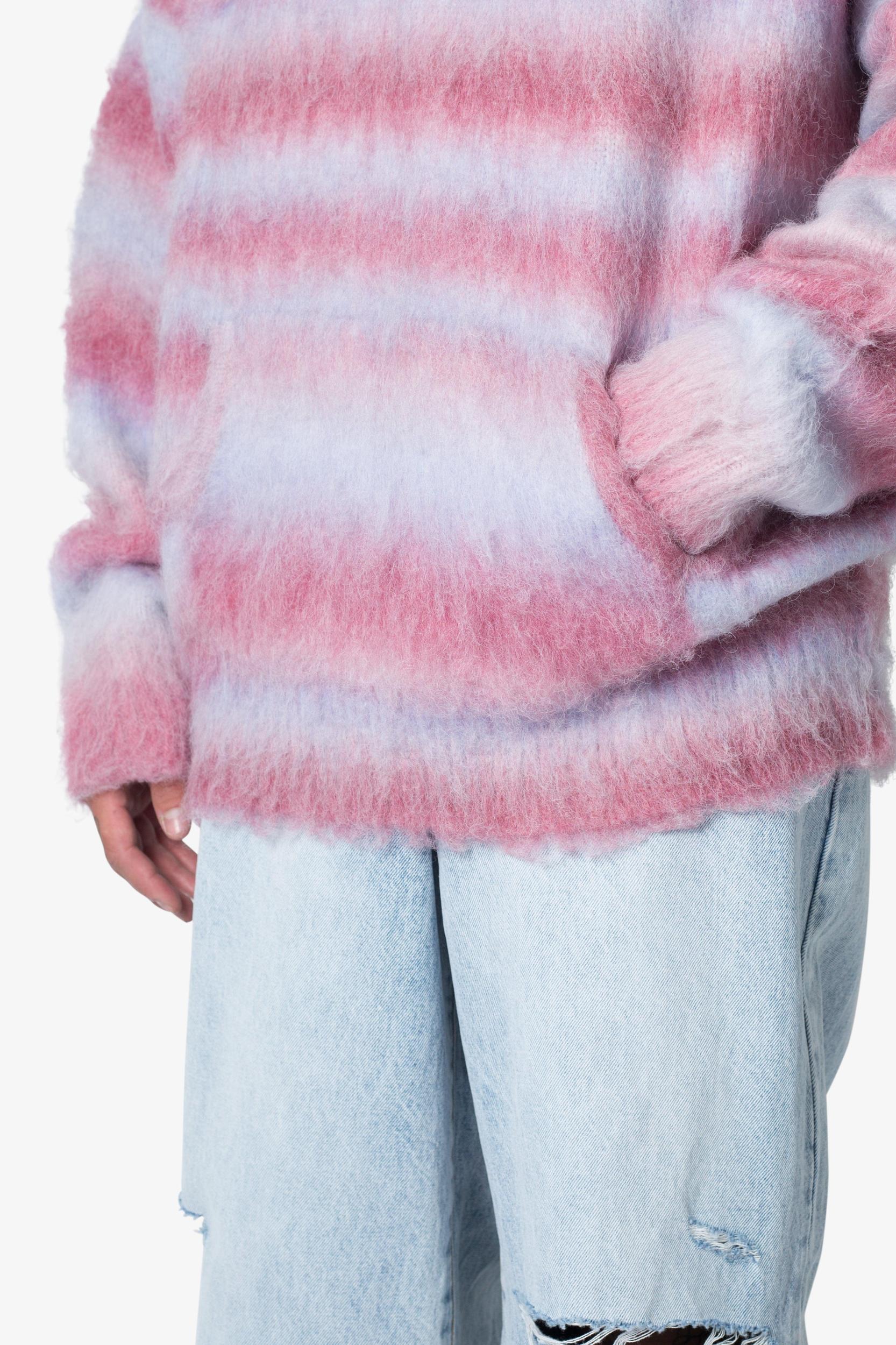 Striped Mohair Hoodie - Multi Product Image