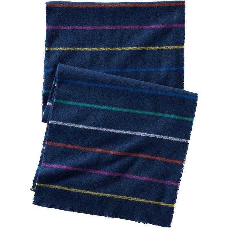 Women's Lands' End CashTouch Pattern Scarf, Ivory Plum Plaid Product Image