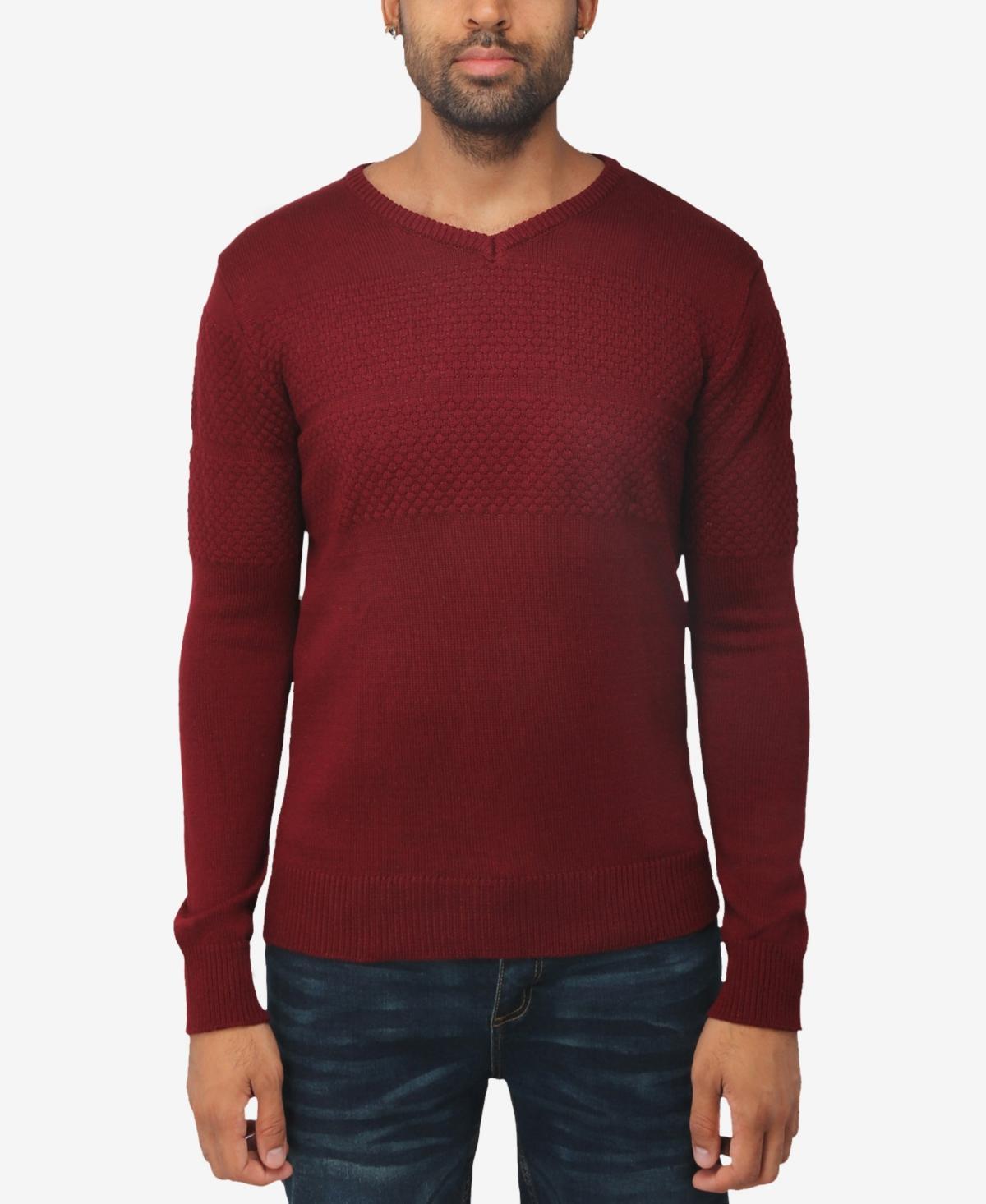 X RAY Men's Slim Fit Pullover V-Neck Sweater, Sweater for Men Fall Winter Product Image