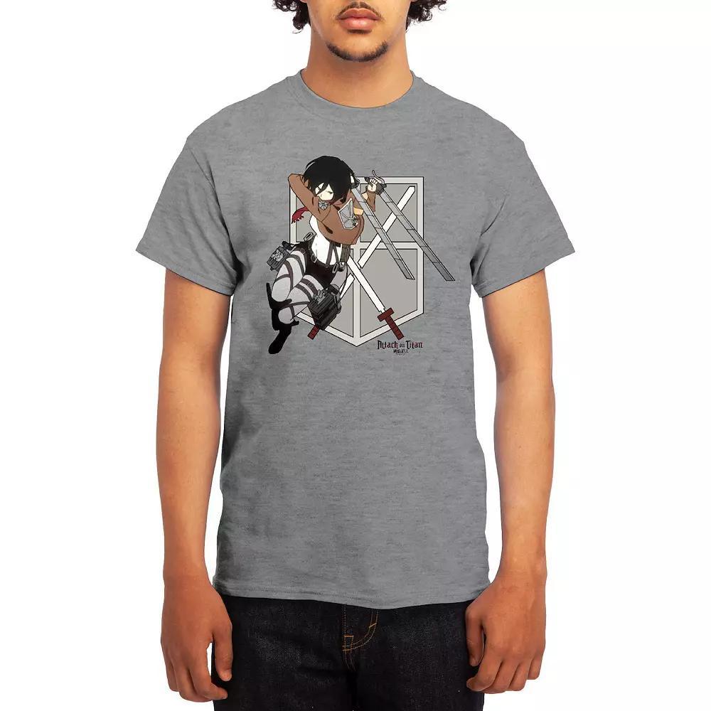 Men's Attack on Titan Mikasa Flying Emblem Tee, Boy's, Size: XXL, Green Product Image