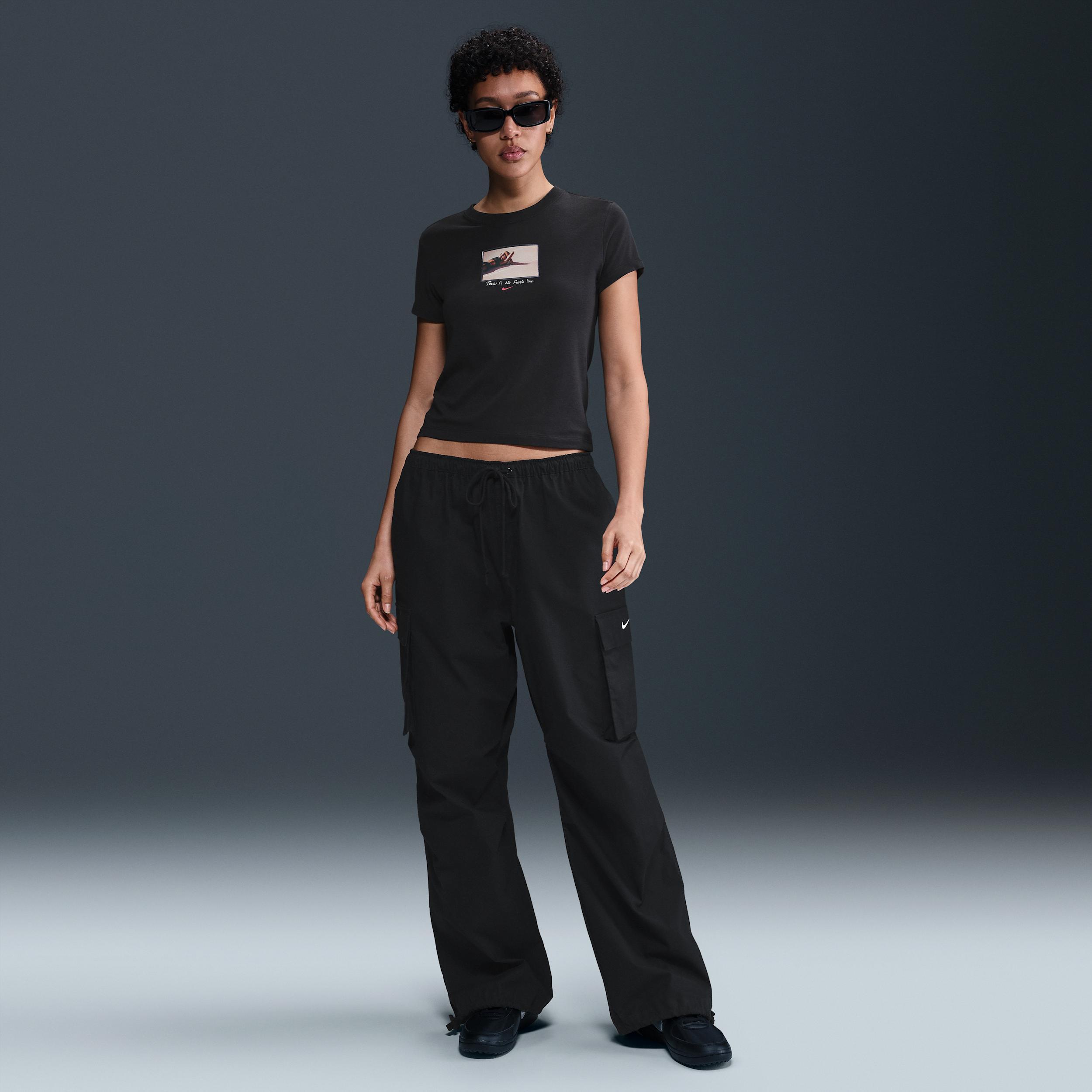 Women's Nike Sportswear Chill Knit Slim Cropped T-Shirt Product Image