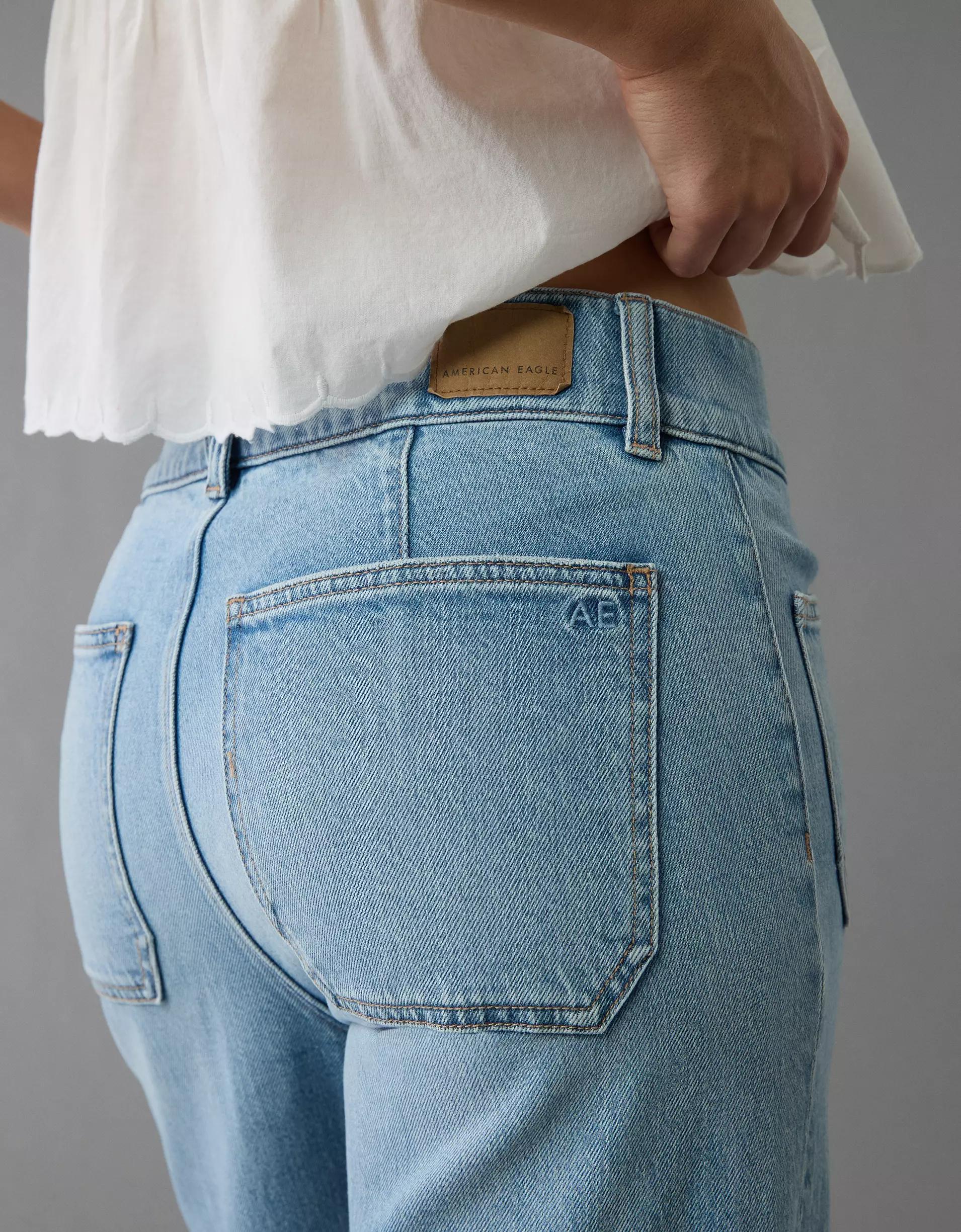 AE Stretch High-Waisted Stovepipe Crop Jean Product Image
