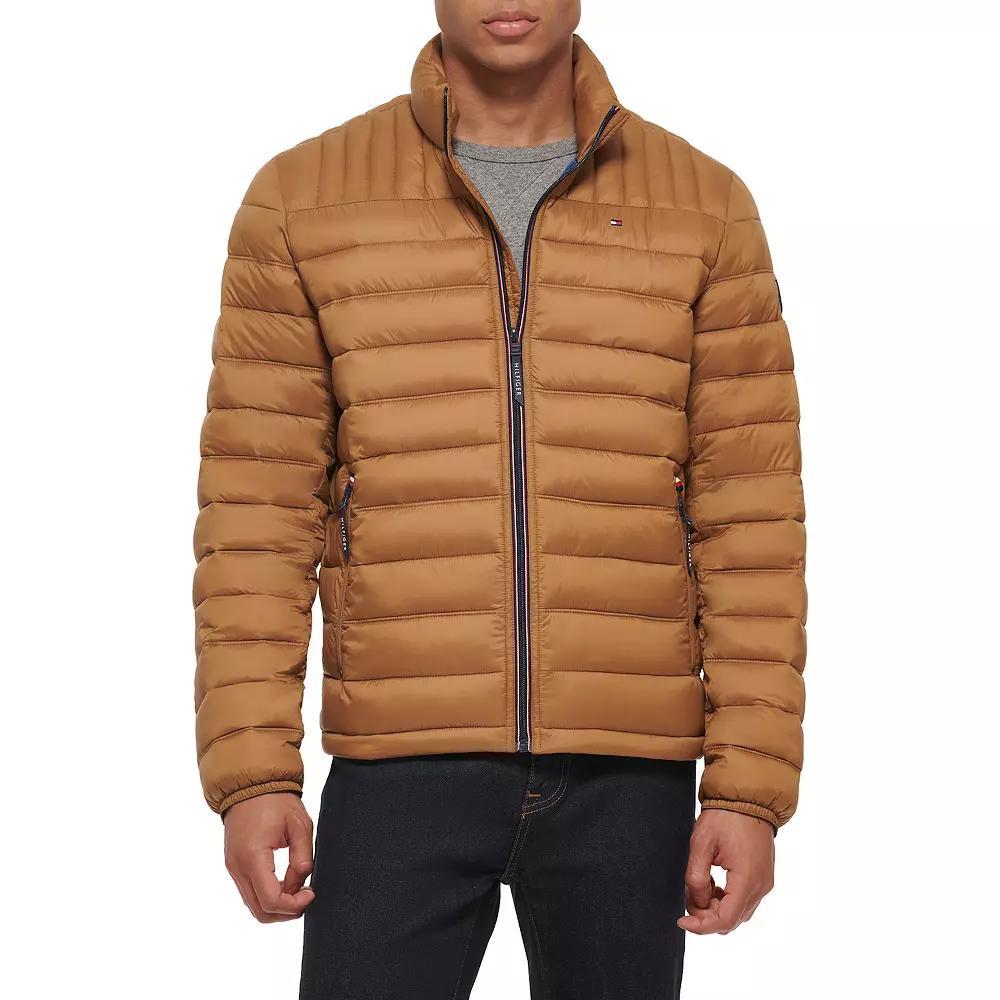 Men's Tommy Hilfiger Packable Puffer Jacket, Size: Medium, Brown Product Image